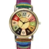 Popular Movie Pattern Retro Watches Unisex Men Women Military Camouflage Belt Denim Canvas Band Fashion Sport Quartz Wrist Watch