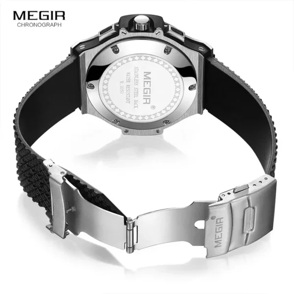 MEGIR Chronograph Sport Watch Men Creative Big Dial Army Military Quartz Watches Clock Men Wrist Watch Hour Relogio Masculino - Image 6