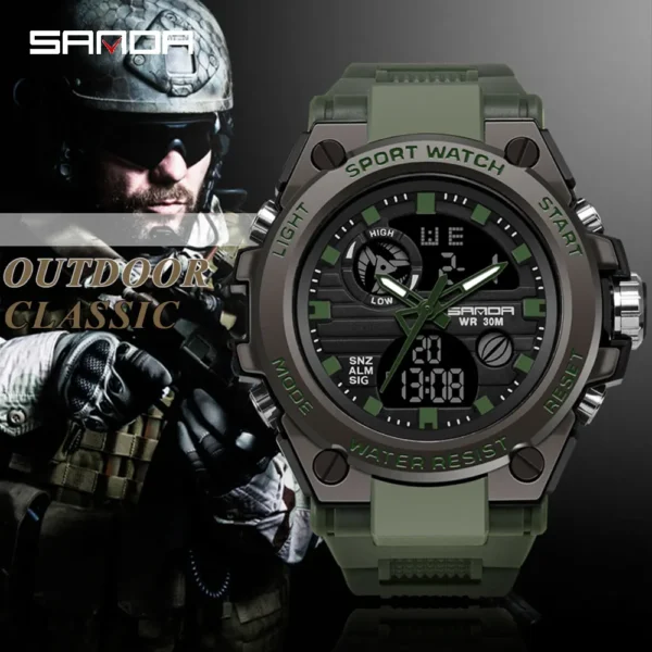 SANDA Brand G Style Men Digital Watch Shock Military Sports Watches Fashion Waterproof Electronic Wristwatch Mens 2020 Relogios