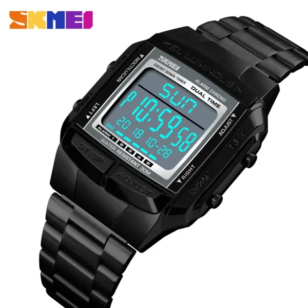 SKMEI Military Sports Watches Electronic Mens Watches Top Brand Luxury Male Clock Waterproof LED Digital Watch Relogio Masculino - Image 2