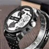 Oulm Huge Two Time Zone Men's Watches Top Luxury Brand Male Quartz Big Size Watch Individuality Large Men Military Wristwatch - Image 2