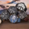 Oulm HP3548 Men Big Watches Luxury Brand Two Time Zone Quartz Watch Large Dial Casual Sport Male Wristwatch - Image 6