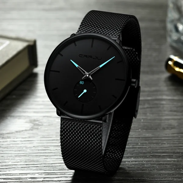 CRRJU Men's Casual Sports Waterproof Watches Luxury Analog Quartz Wrist Watch for Men Stainless Steel Gold Watches 2021 - Image 3