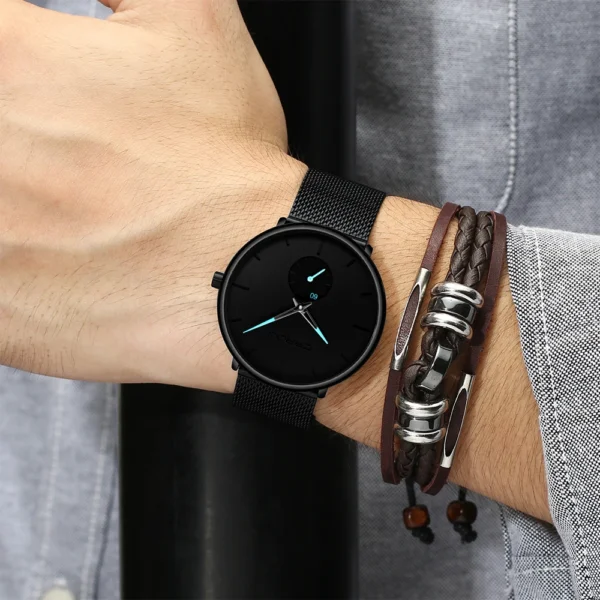 CRRJU Men's Casual Sports Waterproof Watches Luxury Analog Quartz Wrist Watch for Men Stainless Steel Gold Watches 2021 - Image 5