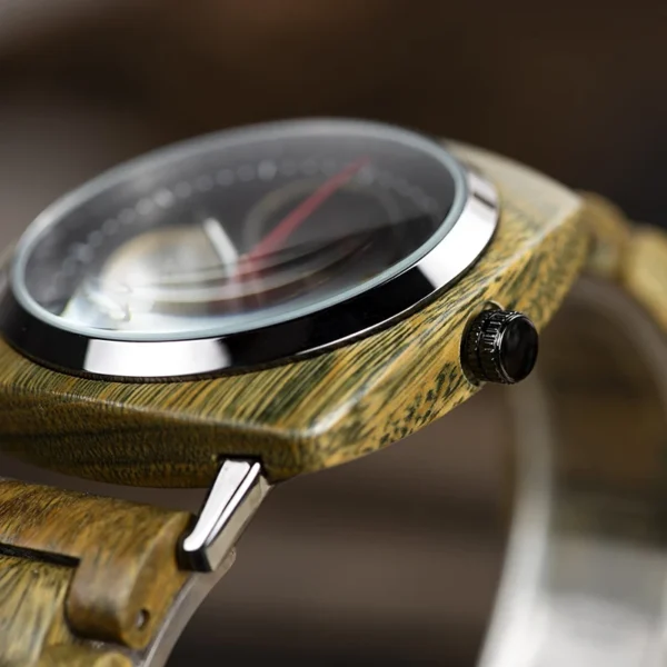 relogio masculino BOBO BIRD Men Watch Stylish Wooden Timepieces Mens Wrist Watches in Wood Gift Box erkek kol saati LOGO Custom - Image 3