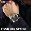 SKMEI Top Brand Luxury Leather Strap 5Bar Waterproof Quartz Wristwatches Fashion Sport Mens Watches Relogio Masculino - Image 6