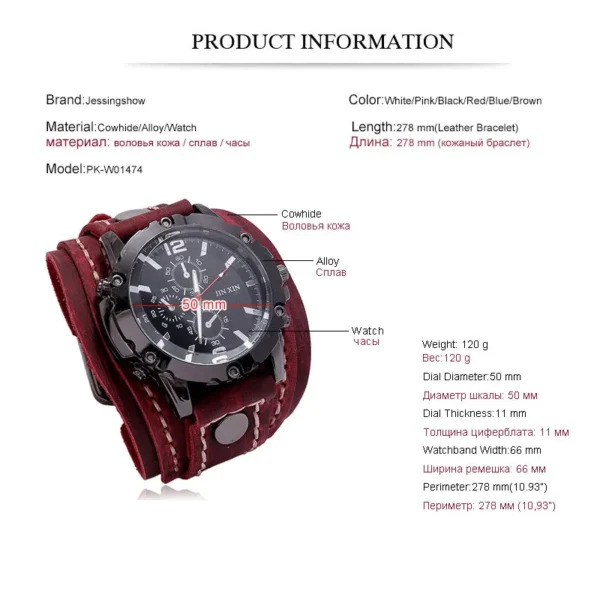 Luxury Watch for Men 2024 Leather Watchband Chronograph Punk Style Quartz Watch For Men Classic Men Watches Pagani Design Watch - Image 2