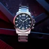MEGIR Top Luxury Brand Watch Full Steel Mens Sport Quartz Wrist Watch Men Luminous Waterproof Chronograph Military Date Clock - Image 3
