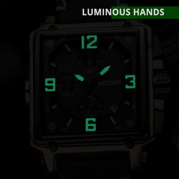Fashion New Creative Men Watch Top Brand Luxury Chronograph Quartz Watches Clock Leather Sport Army Military Wrist Saat - Image 4