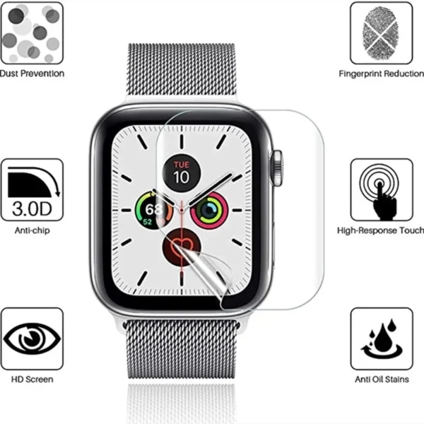 Screen Protector Film for Apple Watch 45mm 41mm 42mm 40mm 44mm Clear Full Protective Not tempered Glass iWatch Series 7 SE 6 5 3 - Image 3
