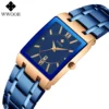 WWOOR 2024 Fashion Mens Watches Top Brand Luxury Wrist Watch Quartz Square Waterproof Geneva Design Mens Clock Relogio Masculino - Image 2
