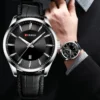 CURREN Quartz Watches for Men Leather Strap Male Wristwatches Top Luxury Brand Business Men's Clock 45 mm Reloj Hombres - Image 2