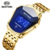 BESTWIN Watches for Men Luxury Brand Steel Wristwatch Waterproof Military Sport Digital Male Clock Silicone Relogio Masculino - Image 2