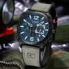 CURREN Brand Luxury Men Brown Quartz Wristwatches for Male Luminous Chronograph Dial Leather Clock Casual Sports Watch - Image 4