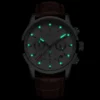 2023 New Mens Watches LIGE Top Brand Leather Chronograph Waterproof Sport Automatic Date Quartz Watch For Men Relogio Masculino - Image 4