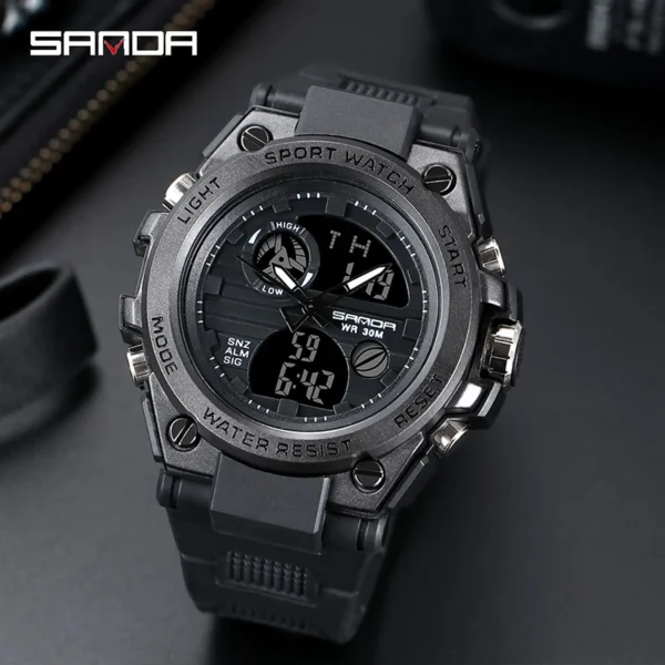 SANDA Brand G Style Men Digital Watch Shock Military Sports Watches Fashion Waterproof Electronic Wristwatch Mens Relogios - Image 5