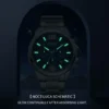 MEGIR Top Luxury Brand Watch Full Steel Mens Sport Quartz Wrist Watch Men Luminous Waterproof Chronograph Military Date Clock - Image 4