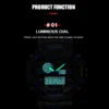 Fashion Quartz Digital Men Watch Dual time Army Green Sport Man Wristwatches reloj hombre Waterproof Led Male Diver Watches Gift - Image 4