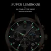 POEDAGAR Men Watches Stainless Steel Top Luxury Fashion Business Wristwatch Waterproof Luminous Quartz Watches Relogio Masculino - Image 2
