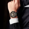 CURREN Watch For Men Sport Luxury Brand Chronograph Military Genuine Leather Waterproof Wristwatches Man Clock Relogio Masculino - Image 5