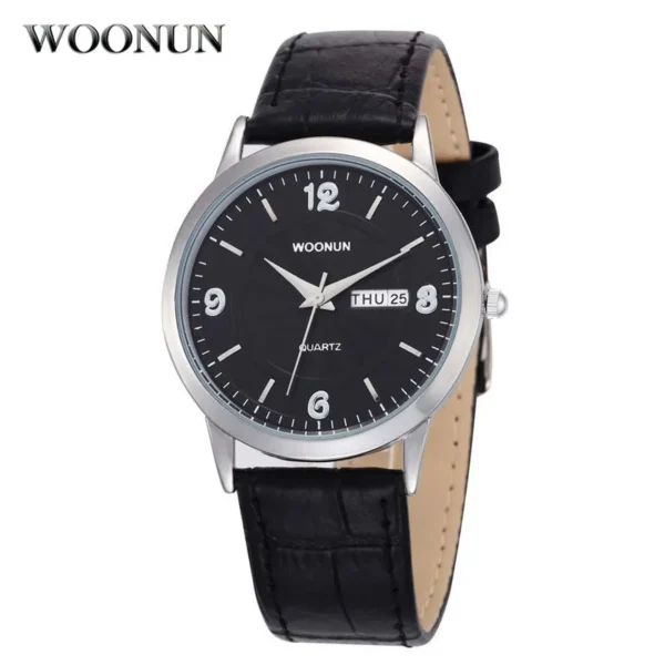 Men Luxury Wristwatches Ultra Thin Mens Watches Genuine Leather Strap Date Day Quartz Wristwatches Men relogio masculino reloj - Image 4