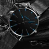 2024 Geneva Minimalist Watch Men Ultra Thin Blue Stainless Steel Mesh Belt Watches Man Business Casual Quartz Wrist Watch - Image 5