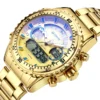 2023 New Stryve 8020 Luxury Men Watch Stainless Steel Dual Display Waterproof Quartz Digital Sports Watch reloj hombre - Image 4