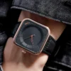 TOMI Fashion Square Watch for Men Quartz Wristwatch Simple Relogio Masculine Leather Strap Watch Minimalist Male Clock Gift 2021 - Image 5