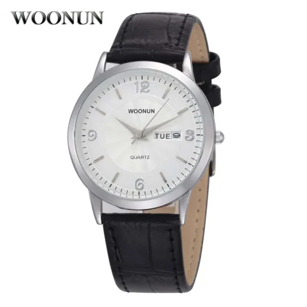 Men Luxury Wristwatches Ultra Thin Mens Watches Genuine Leather Strap Date Day Quartz Wristwatches Men relogio masculino reloj - Image 5