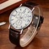 Ultra Thin Watch Men Sports Watches GENEVA Leather Band Analog Quartz Wristwatches Men Cheap Price Dropshipping Reloj Hombre - Image 3