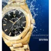 SKROX Design Original Octagonal Date Automatic Watches Top Luxury Man Gold Watch Waterproof Steel Mechanical Elegant Male Wrist - Image 4