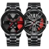 Car Wheel Watch With Leather Strap For Men Multifunctional Business Male Clock Running Climbing Fishing Sports Watch - Image 6