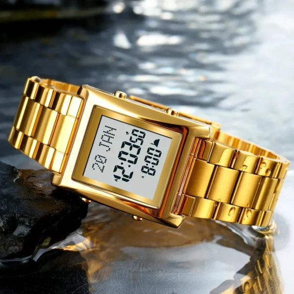 SKMEi Men Women Prayer Multifunctional Worship Watches Luxury Male Original Wristwatch Muslim Qibla Direction Instruct Watch - Image 3