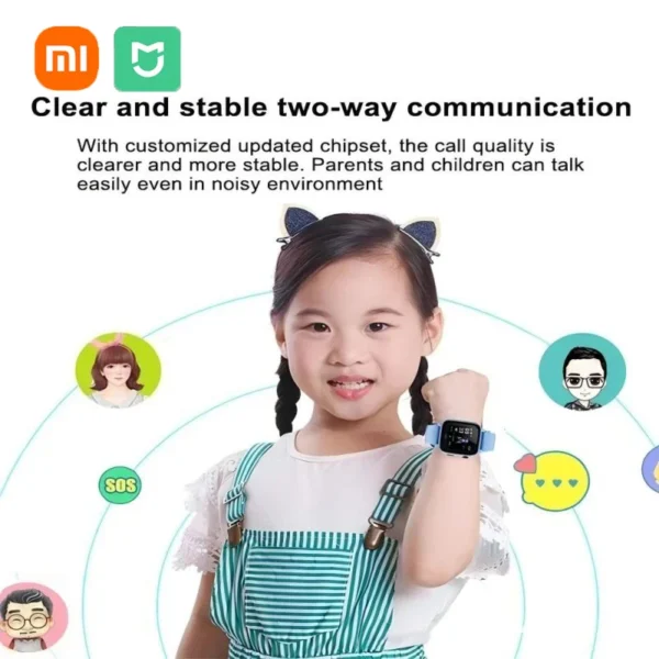 Xiaomi Kids Smartwatch 4G Wifi SOS GPS Location Video Call Analogue Card Waterproof Watch Camera Boys Girls Upgrade New Watch - Image 3