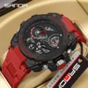 SANDA 9020 Trend Outdoor Luminous Alarm Clock Waterproof Shockproof Men Watch Men's Watch Electric Watch Multi-Function Fashion - Image 2
