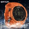 SANDA 2145 Brand Men Watches Sports Pedometer Calories 50M Waterproof LED Digital Watch Military Wristwatch Relogio Masculino - Image 2