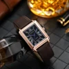 New Fashion Designer Rectangle Dial Quartz Watch for Men Strap Luxury Business Men's Leisure Watch Wristwatch Relogio Masculino - Image 5
