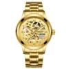Top Brand Automatic Mechanical Watch Full Steel Mesh Strap Men's Watch Waterproof Luminous Diamond Hollow Tourbillon Clock Men - Image 5