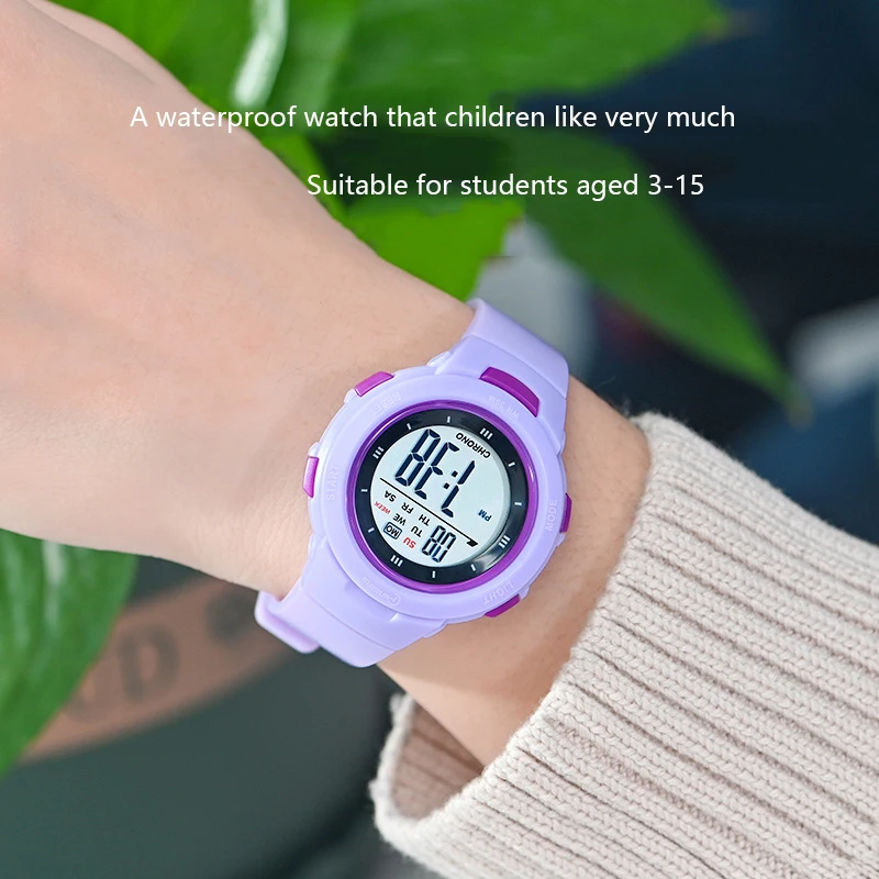 Kids Sports Watches Fashion Luminous Waterproof Alarm Clock Smart Watches Boys and Girls Student Electronic Watch Gift - Image 3
