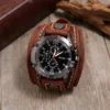 Vintage Brown Watches Men Genuine Leather Pointer Belt Strap Punk Watch Wide Cowhide Bracelet & Bangles For Women Male Jewelry - Image 4