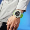 SANDA 6198 Fashionable Cool Night Light Dual Screen Multi functional Outdoor Sports Waterproof Men's Electronic Watch - Image 4