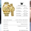 OLEVS New Flywheel Design Luxury Couple Watch Waterproof Moon Phase Chronograph Brand Original Quartz Wrist Watch for Men Women - Image 5