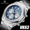 PAGANI DESIGN Luxury Sports Men's Quartz Watches PD1707 VK63 Stainless Steel Sapphire Waterproof Chronograph watches for men - Image 2