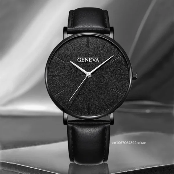 New Men Watch Luxury Bracelet Set Fashion Business Brown Leather Quartz Wrist Watches for Men Gift Set Relogio Masculino NO BOX - Image 6