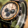 BOBOBIRD Luxury Men Watch Top Quartz Chronograph Personalized Wristwatch Timepiece Metal Wooden Strap Gift Box relogio masculino - Image 6