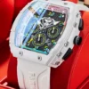 Tonneau Sport Luxury Quartz Movement Men's Watches Waterproof Colorful Chronograph reloj hombre