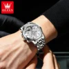 OLEVS Men's Watches Classic Busniess Multifunctional Calendar Watch for Man Waterproof Luminous Automatic Flywheel Mechanical - Image 4