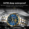 POEDAGAR Luxury Man Wristwatch Waterproof Luminous Chronograph Watch for Men Stainless Steel Men's Quartz Watches reloj hombre - Image 2