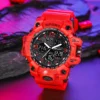 MSTIANQ Men's Youth Original ElectronicWatch High School Student Trend Hand Clock SportsWaterproof Luminous Red Digital Wristwat - Image 2
