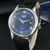 LONGLUX automatic watch rome wholesale mechanical wristwatches waterproof fashion leather mens watch men gift